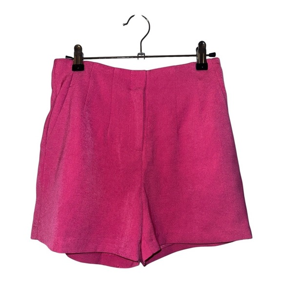 Nasty Gal Collection Pink High Rise Shorts, Size 2 - Picture 1 of 8